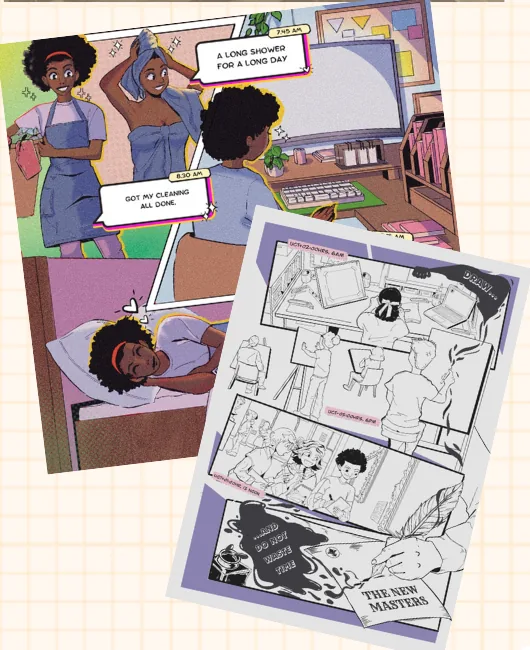Comic artwork drawn by Tine